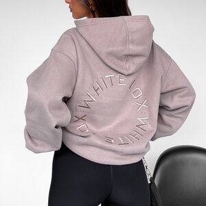 White Fox Stay Lifted Hoodie // Cinnamon